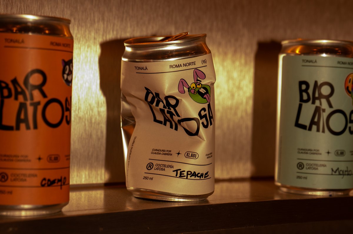 ¿Drinks en lata? Conoce Latosa, el nuevo bar de la Roma Norte