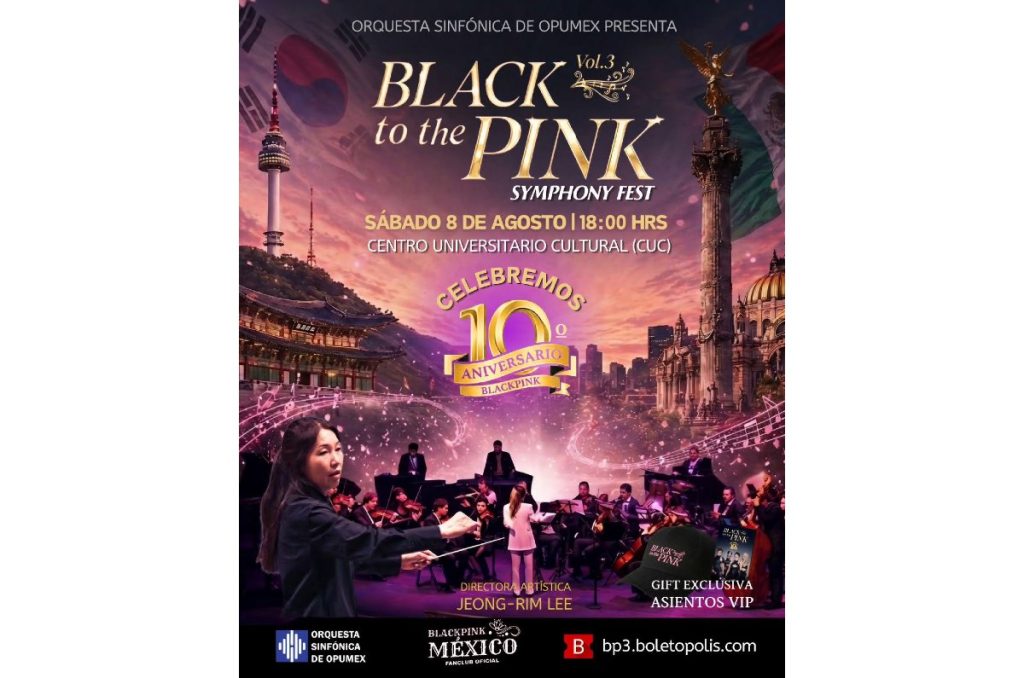 BLACKPINK México 2026 concierto sinfónico tributo Orquesta Sinfónica de Opumex CDMX