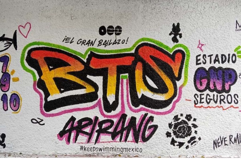 BTS murales CDMX concierto Estadio GNP Seguros ubicaciones