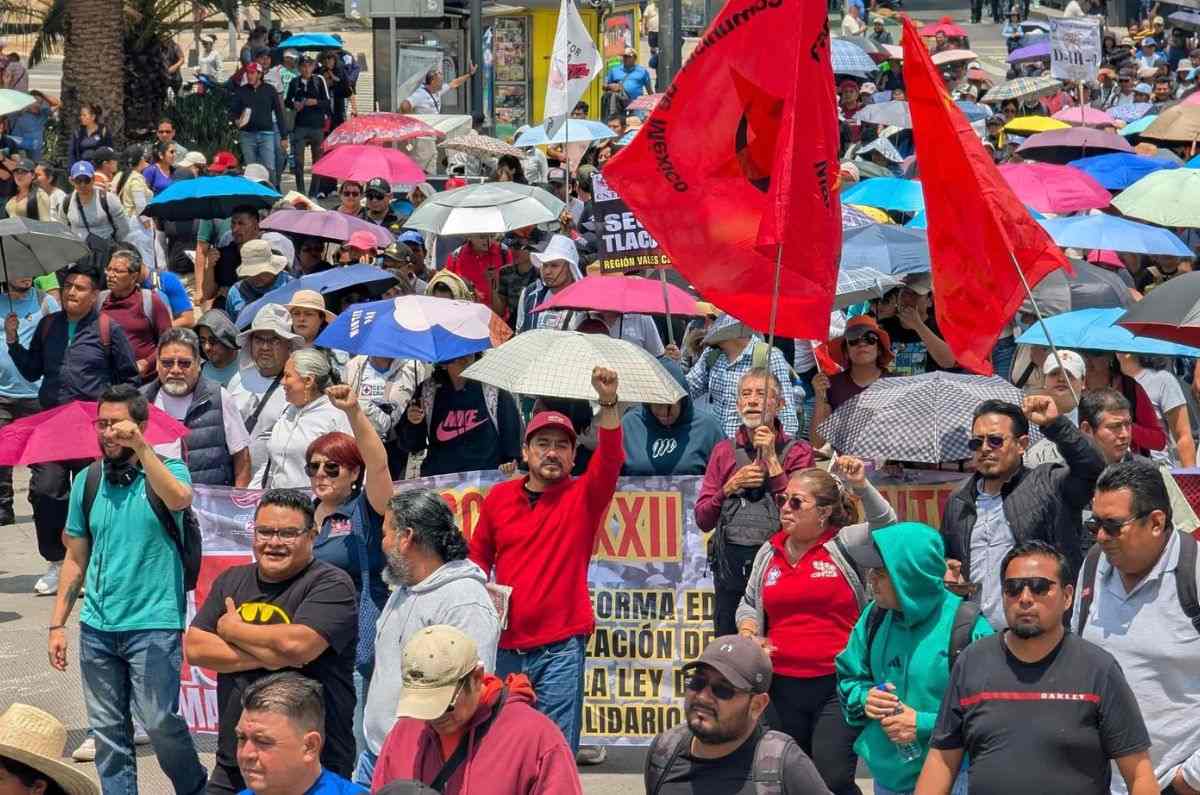En segundo día de plantón, integrantes de la CNTE tomarán Reforma y Gobernación: Vialidades afectadas