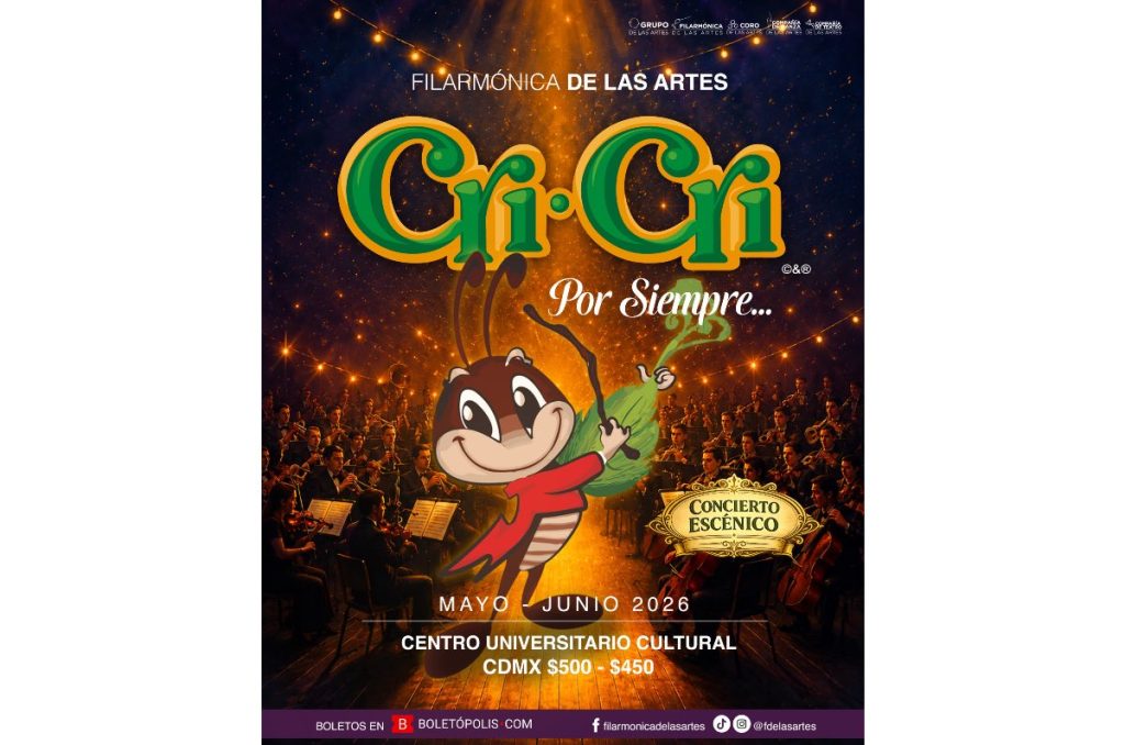 Cri Cri conciertos sinfónicos Filarmónica de las Artes Coyoacán CUC boletos y precios mayo junio