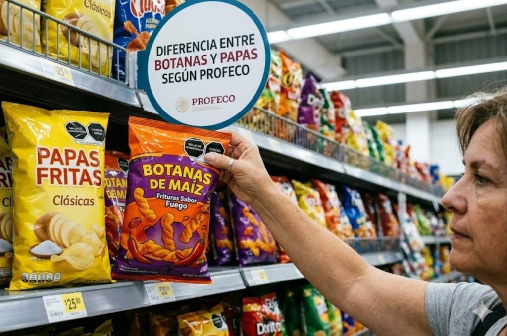 Las diferencias entre papas y botanas degún profeco