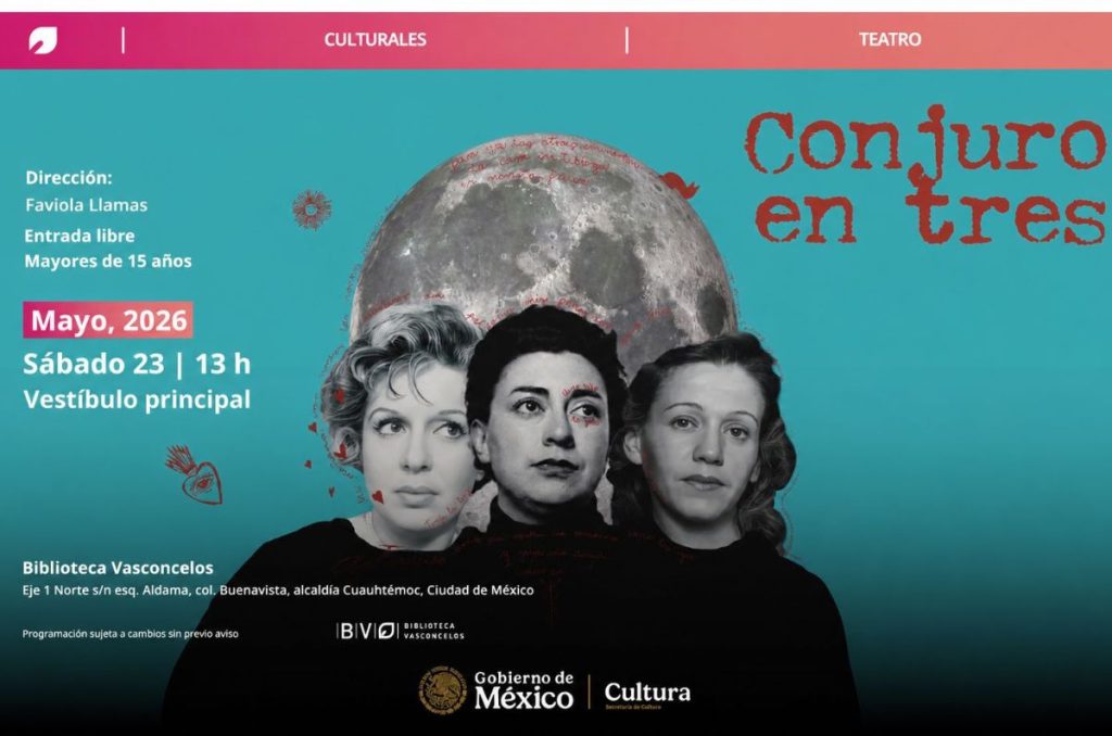 ¡Conjuro en tres! Las grandes autoras llegan a la Biblioteca Vasconcelos