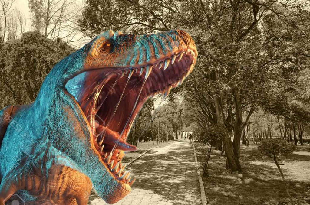 El parque Naucalli se convierte en un parque jurásico!