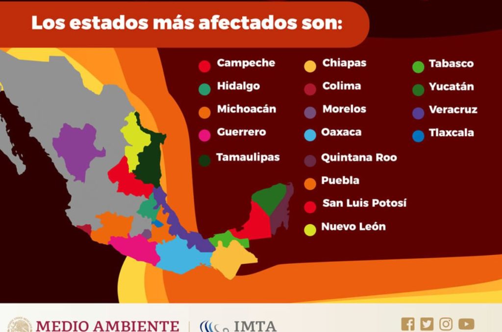 Los estados de México más afectados por la Canícula