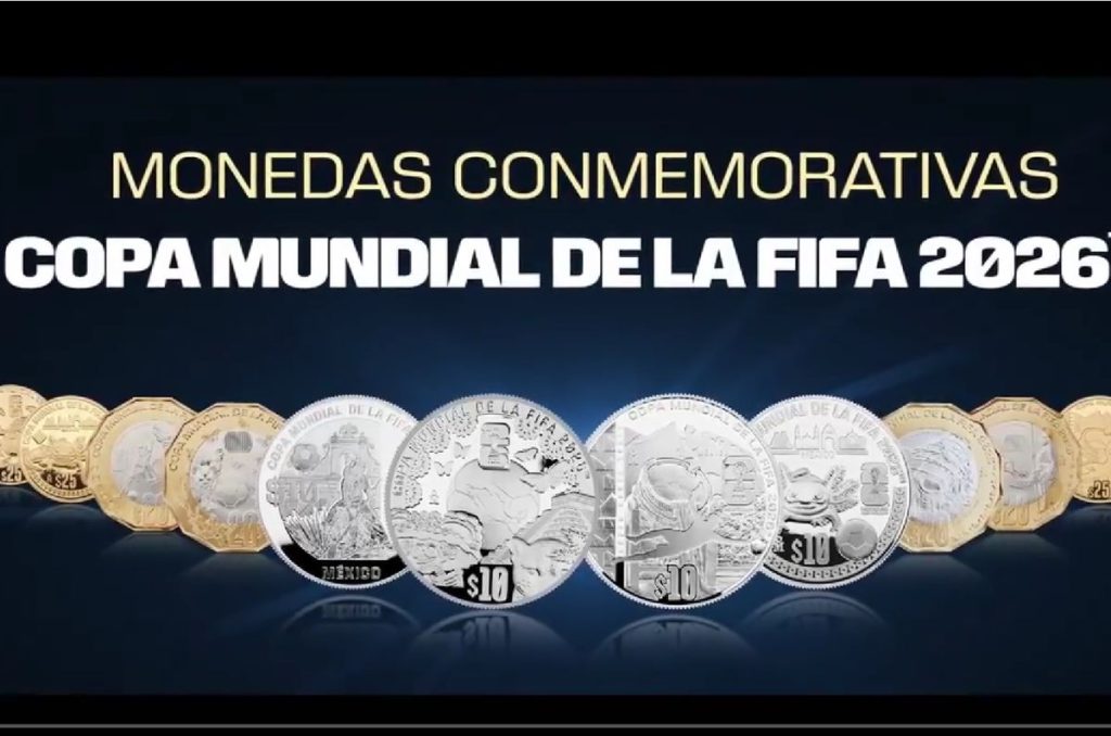 ¡Lanzan 12 monedas conmemorativas del Mundial 2026!