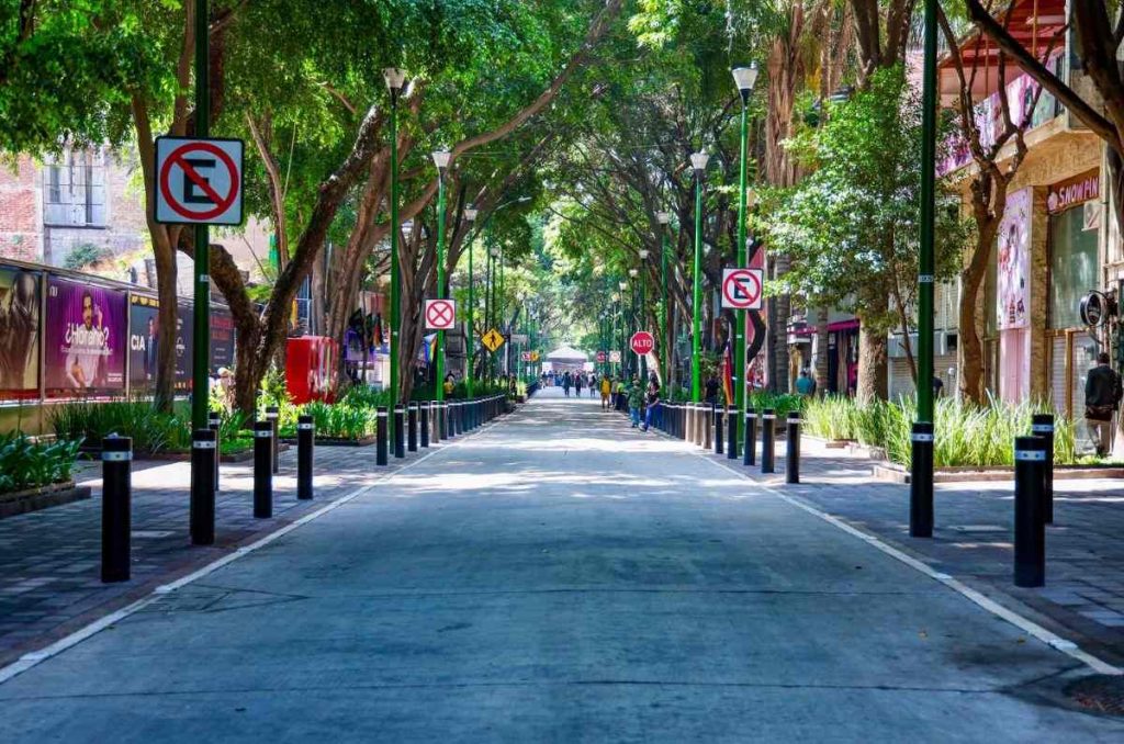 Obras de recuperación en la Zona Rosa de CDMX