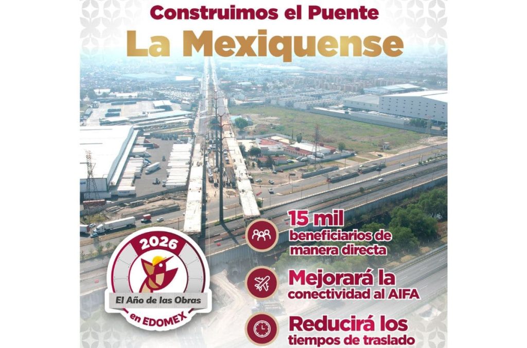 Cierres viales por obras del puente "La Mexiquense"