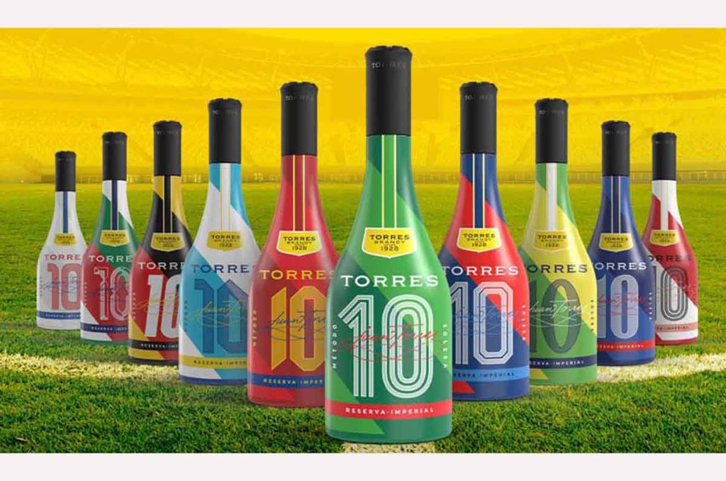 Botellas de los países del Mundial 2026 de Torres 10