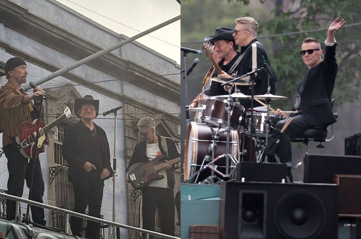 ¡U2 graba video en el Centro Histórico de Ciudad de México!