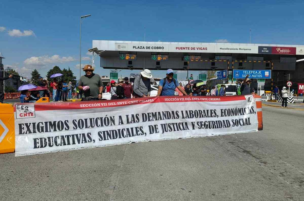 ¡Sigue el paro de la CNTE! Toman casetas en CDMX y otros estados