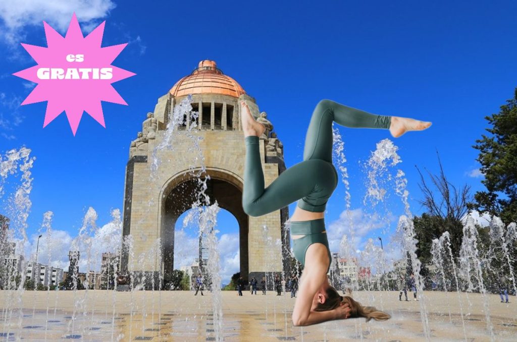 Mega Clase de Yoga en el Monumento a la Revolución para festejar el día internacional del Yoga