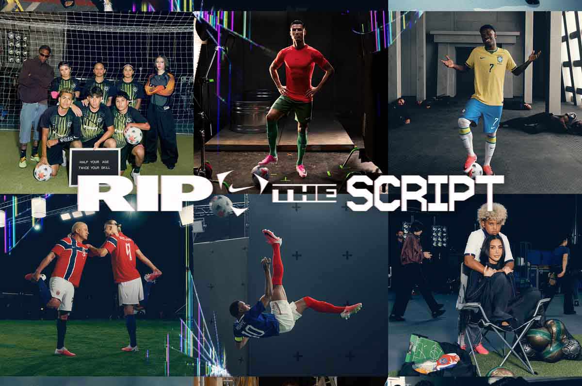Rip the Script de Nike: campaña del Mundial con CR7, Mbappé, Haaland, Ted Lasso y Young Miko
