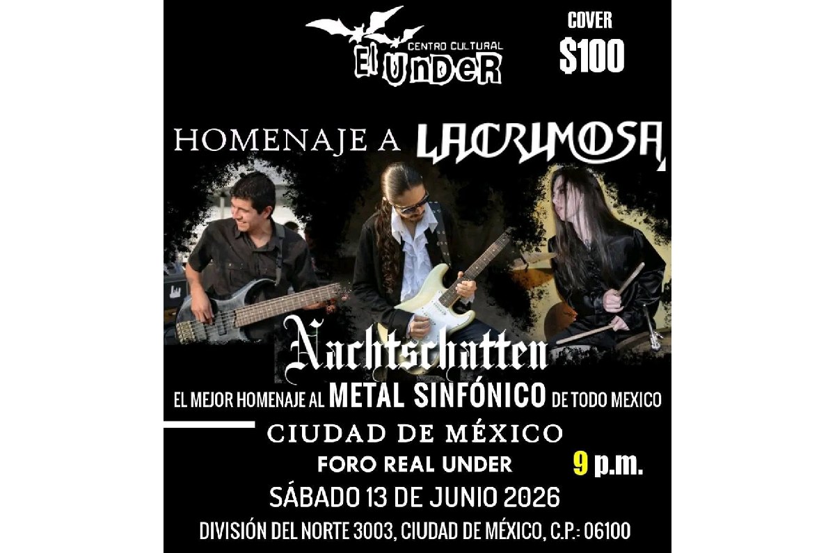 Poster concierto tributo a Lacrimosa
