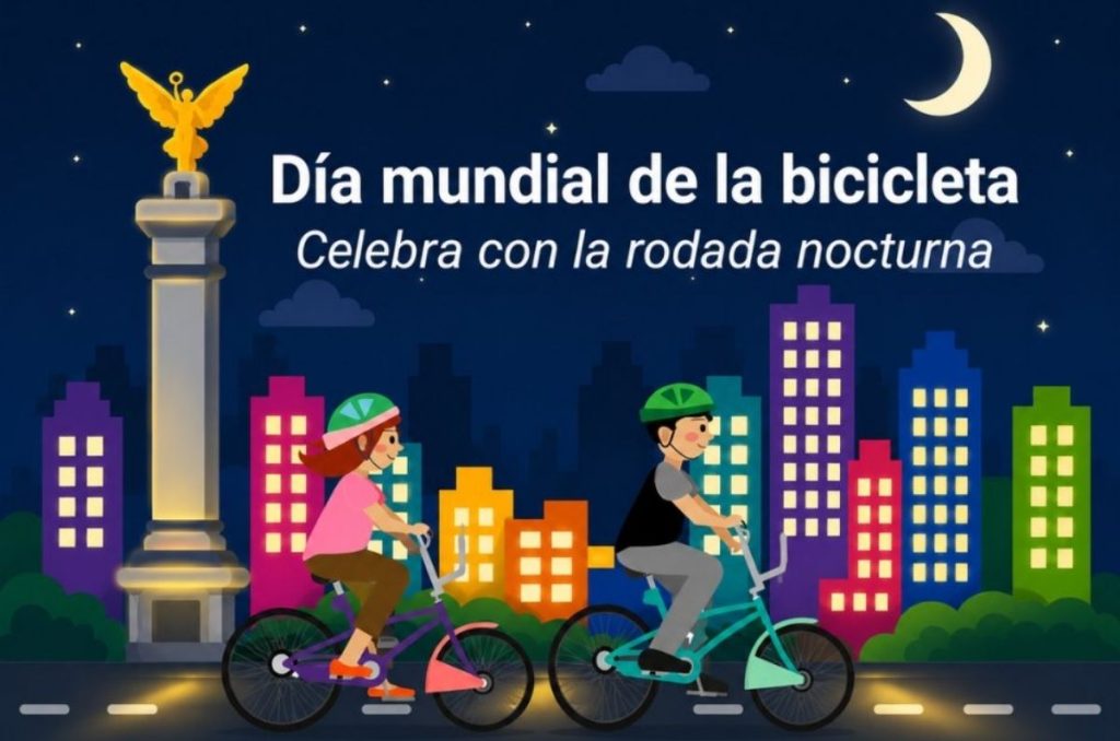 Rodada Nocturna por el Día Mundial de la Bicicleta: Ruta, horario y recomendaciones