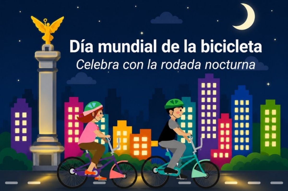 Rodada Nocturna por el Día Mundial de la Bicicleta: Ruta, horario y recomendaciones