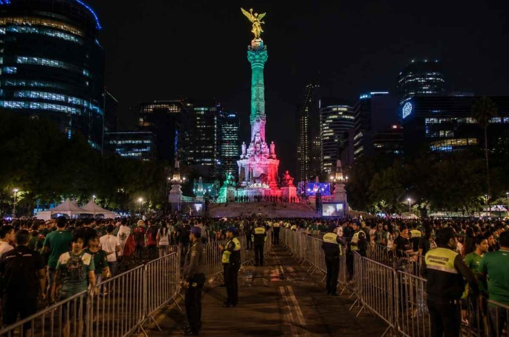 aforo limitado Ángel de la Independencia México vs Inglaterra